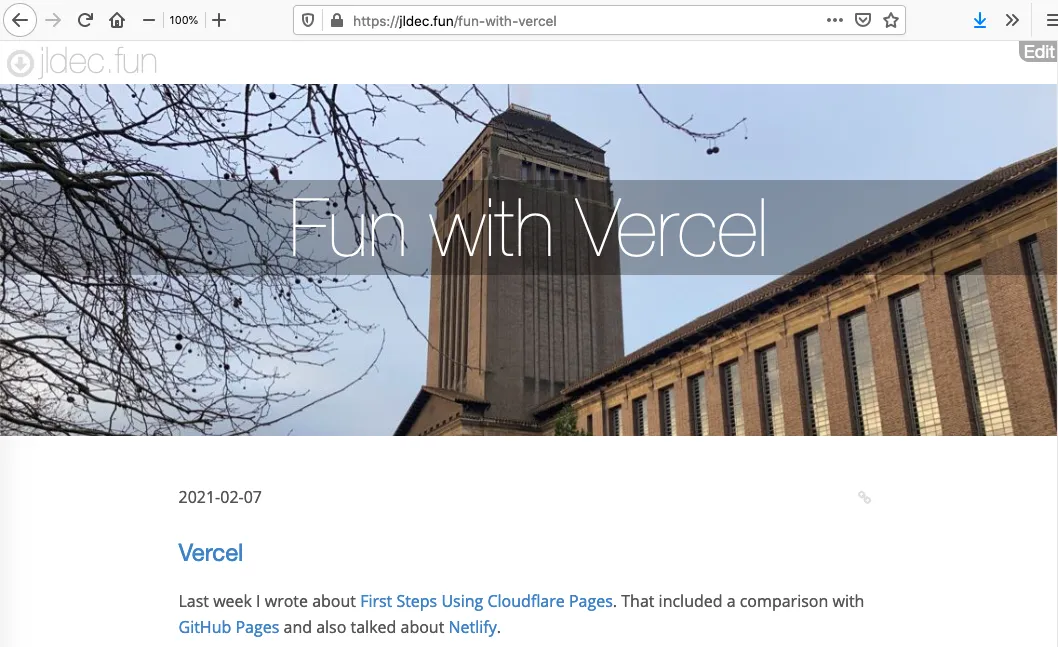 screenshot of jldec.fun